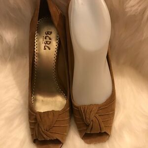 BCBG Wedge Heels (Brown/Tan)